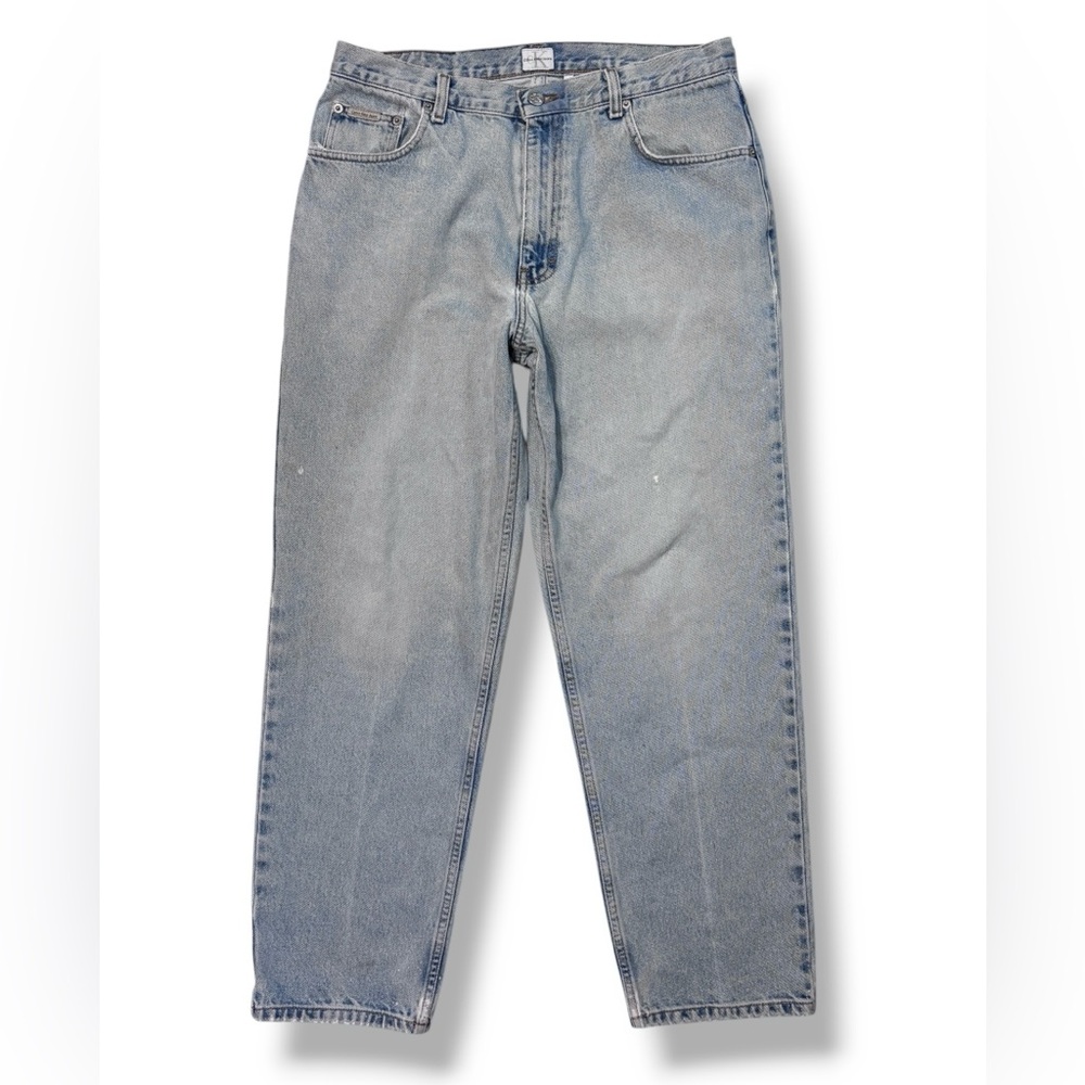 CALVIN KLEIN Easy Fit Jeans Double Stone Wash 34x30 VINTAGE